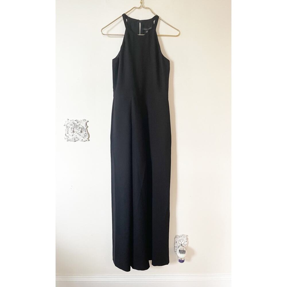 NWT Banana Republic Black Halter Wide Leg Jumpsuit 0 - Picture 3 of 8